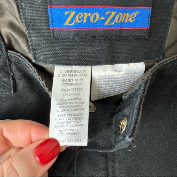 Walls Zero Zone Overalls Bibs XL Men’s Winter Work Snow Outdoor insulated - Picture 9 of 16